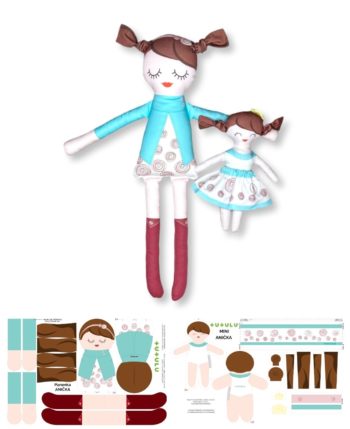 Látka na panenku Aničku