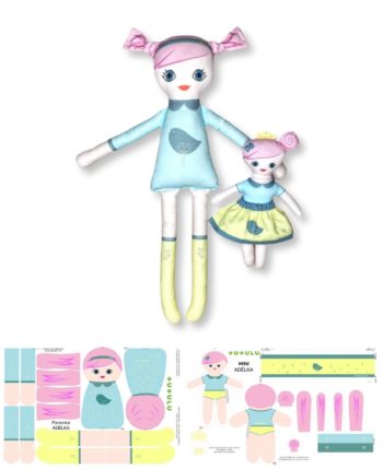 Látková panenka Adélka